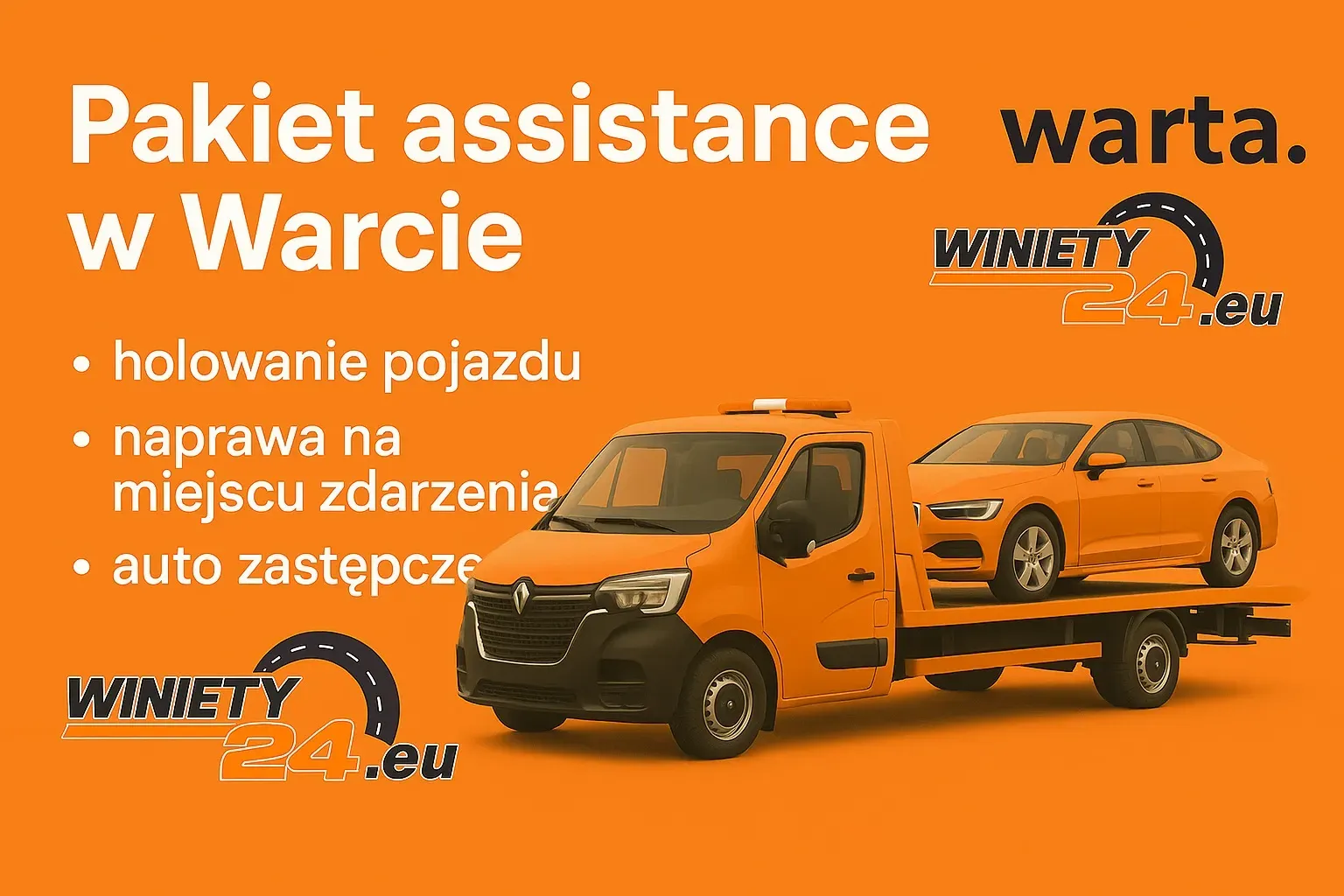 Assistance samochodowy w Warcie – pakiety, limity holowania i korzyści 🌍  | Winiety24.eu