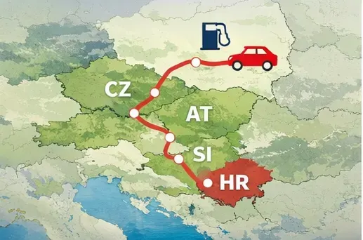 Podróż samochodem do Chorwacji wakacje 2026